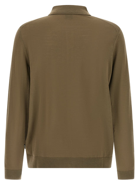 Hugo Boss Bicolor Virgin Wool Polo Shirt