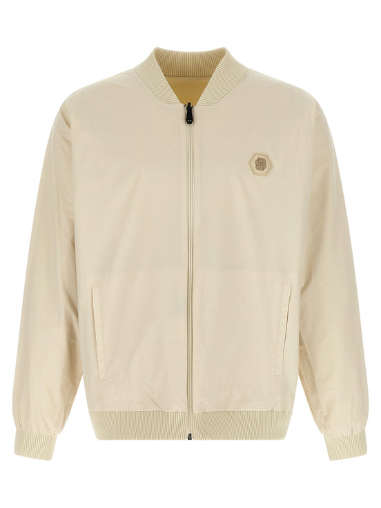Hugo Boss Beige Polyamide Bomber