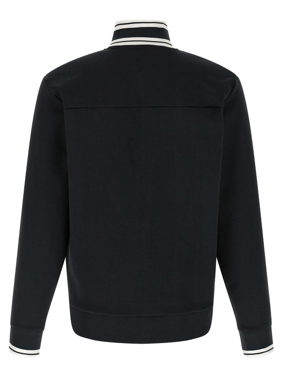 Hugo Boss Blue Cotton Sweatshirt