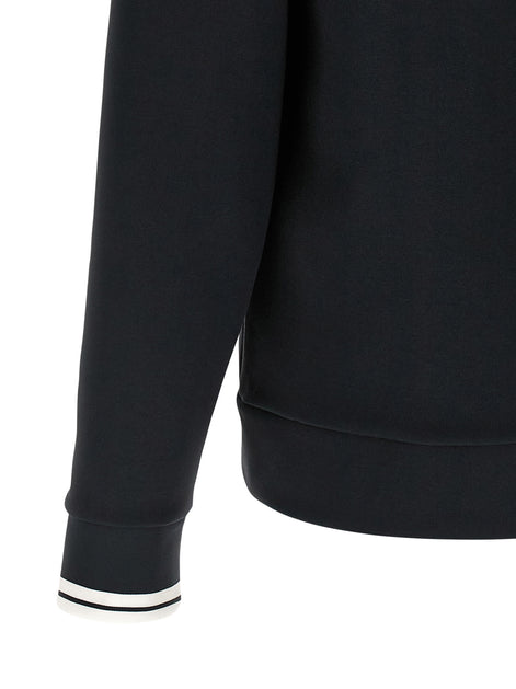 Hugo Boss Blue Cotton Sweatshirt