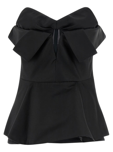 Alexander McQueen Black Polyester Tank Tops