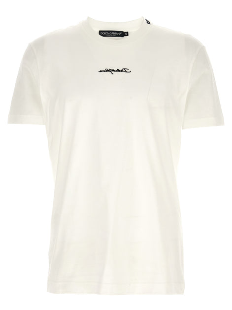 Dolce & Gabbana White Cotton T-Shirt