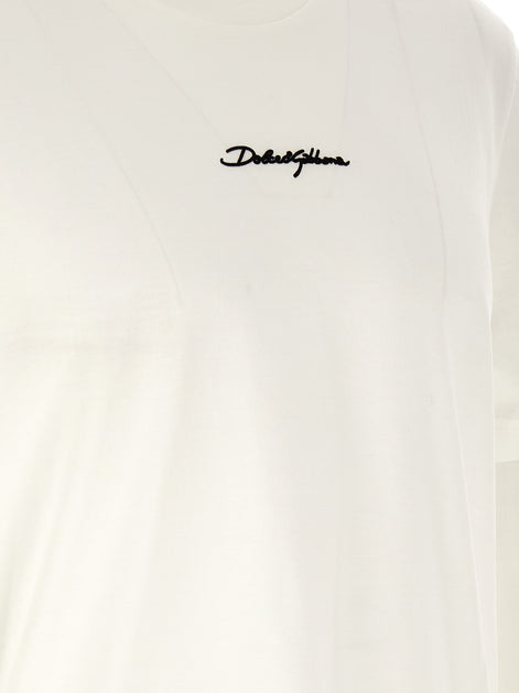 Dolce & Gabbana White Cotton T-Shirt