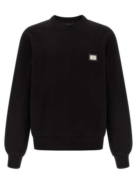 Dolce & Gabbana Black Cotton Sweatshirt