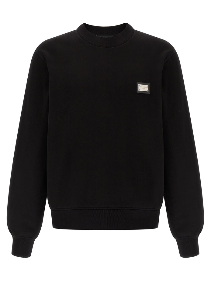 Dolce & Gabbana Black Cotton Sweatshirt