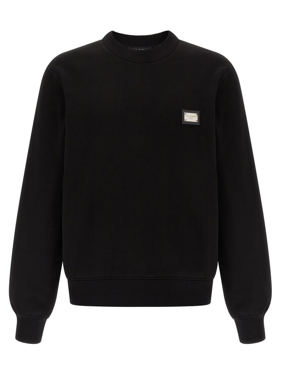 Dolce & Gabbana Black Cotton Sweatshirt