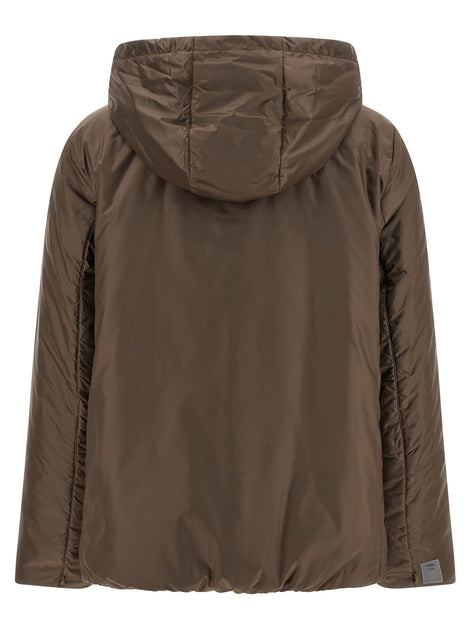 Max Mara Brown Polyester Full-Length Jacket