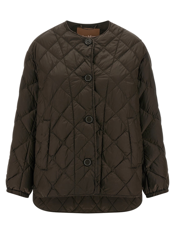Max Mara Brown Polyamide Full-Length Jacket
