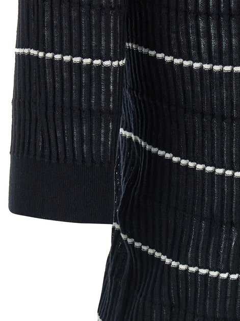 Max Mara Blue Silk Polo Shirt