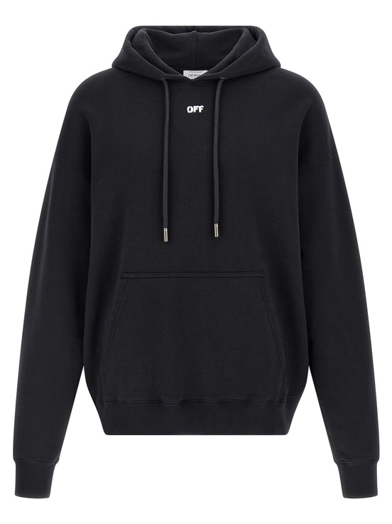 Off-White Black Cotton Sweatshirt