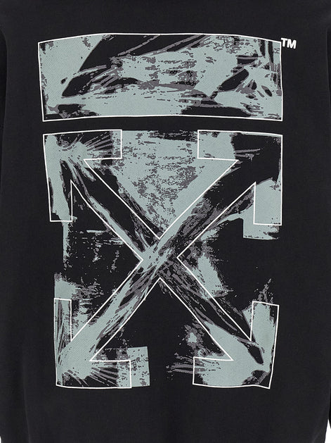 Off-White Black Cotton Sweatshirt