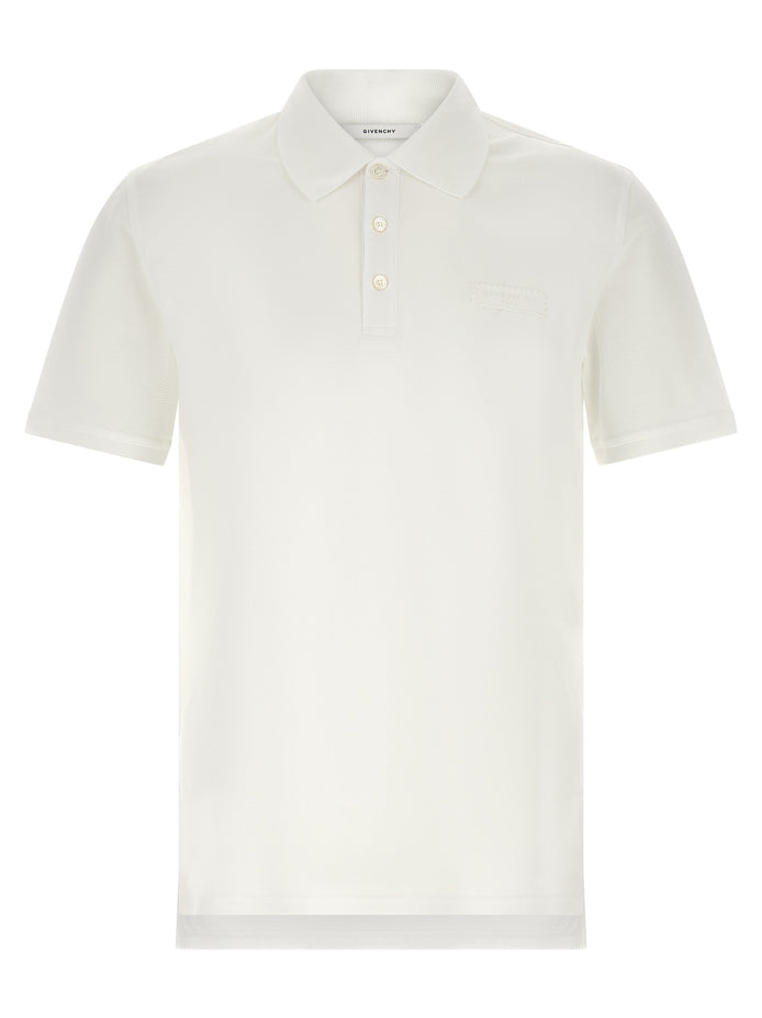 Givenchy White Cotton Polo Shirt