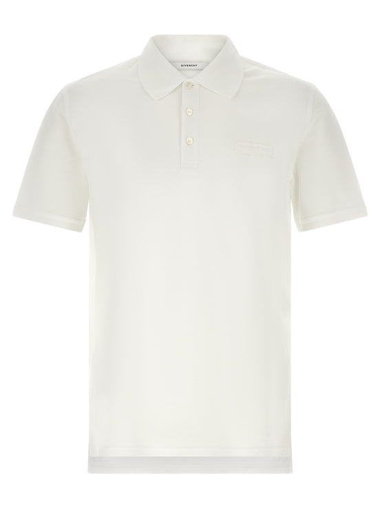 Givenchy White Cotton Polo Shirt