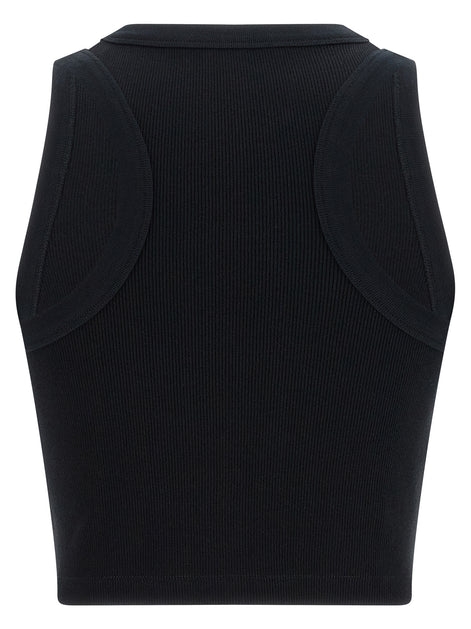 Givenchy Black Cotton Sleeveles T-Shirt