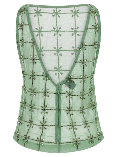 PINKO Bicolor Polyester Tank Tops