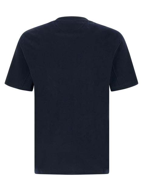 Brunello Cucinelli Blue Cotton T-Shirt