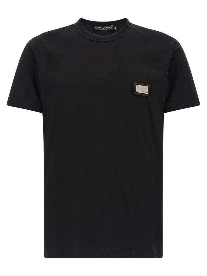 Dolce & Gabbana Black Cotton T-Shirt