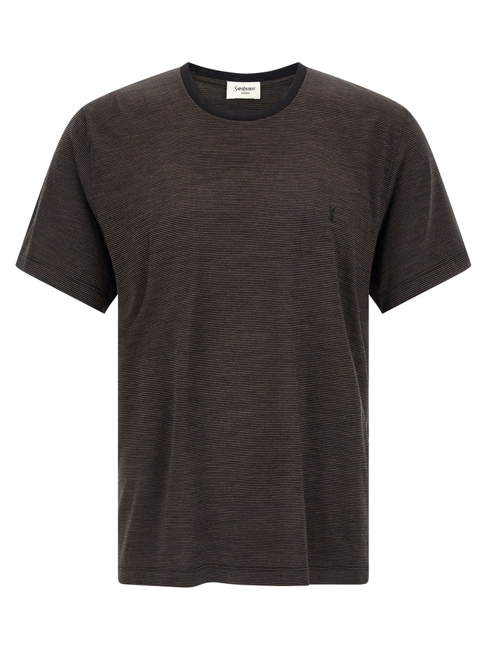 Saint Laurent Brown Wool T-Shirt