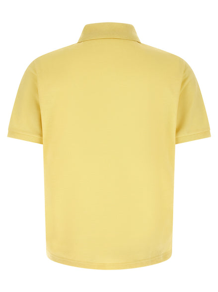 Saint Laurent Yellow Cotton Polo Shirt