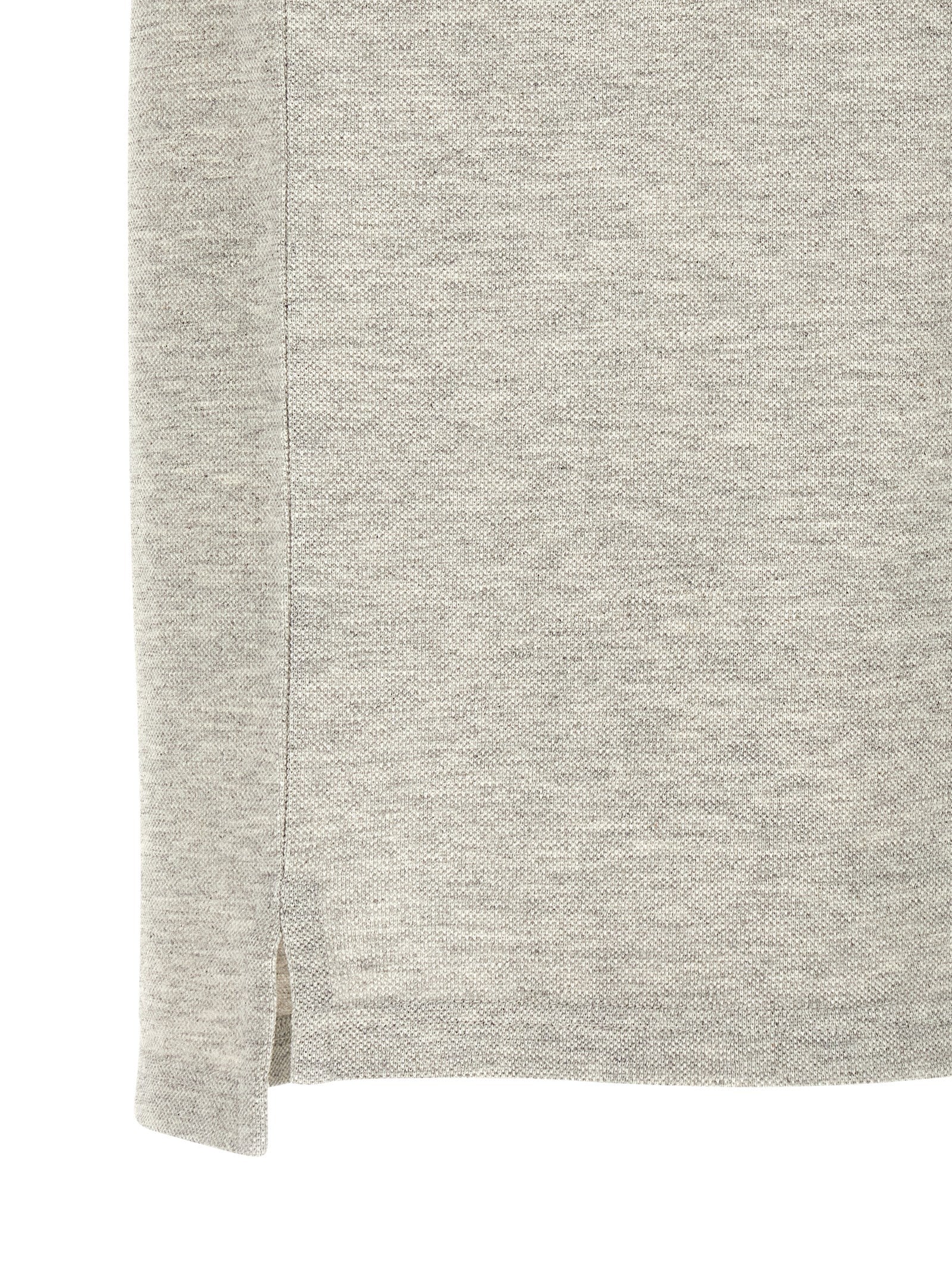 Saint Laurent Gray Cotton Polo Shirt