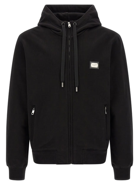 Dolce & Gabbana Black Cotton Sweatshirt