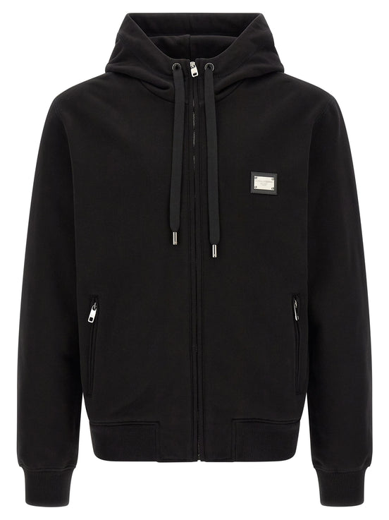 Dolce & Gabbana Black Cotton Sweatshirt