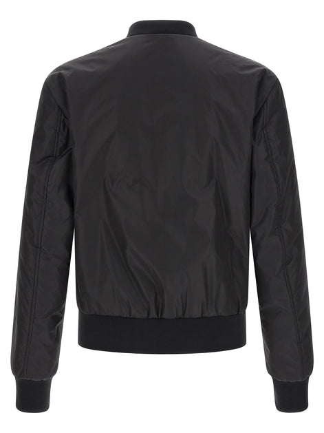 Dolce & Gabbana Black Polyamide Bomber