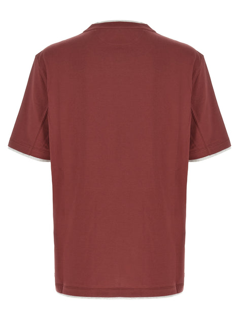 Brunello Cucinelli Multicolor Cotton T-Shirt