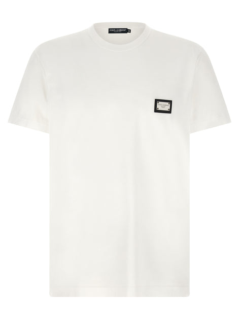 Dolce & Gabbana White Cotton T-Shirt