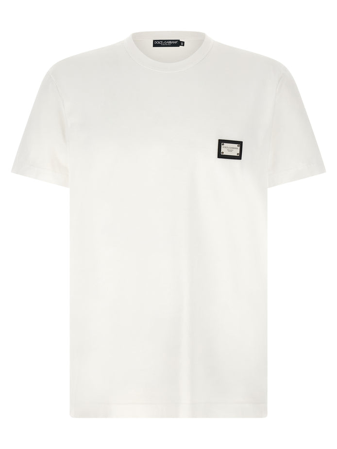 Dolce & Gabbana White Cotton T-Shirt