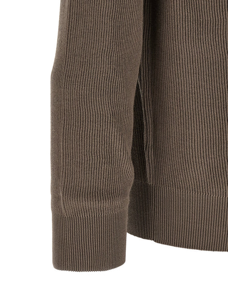 Brunello Cucinelli Brown Cotton Polo Shirt