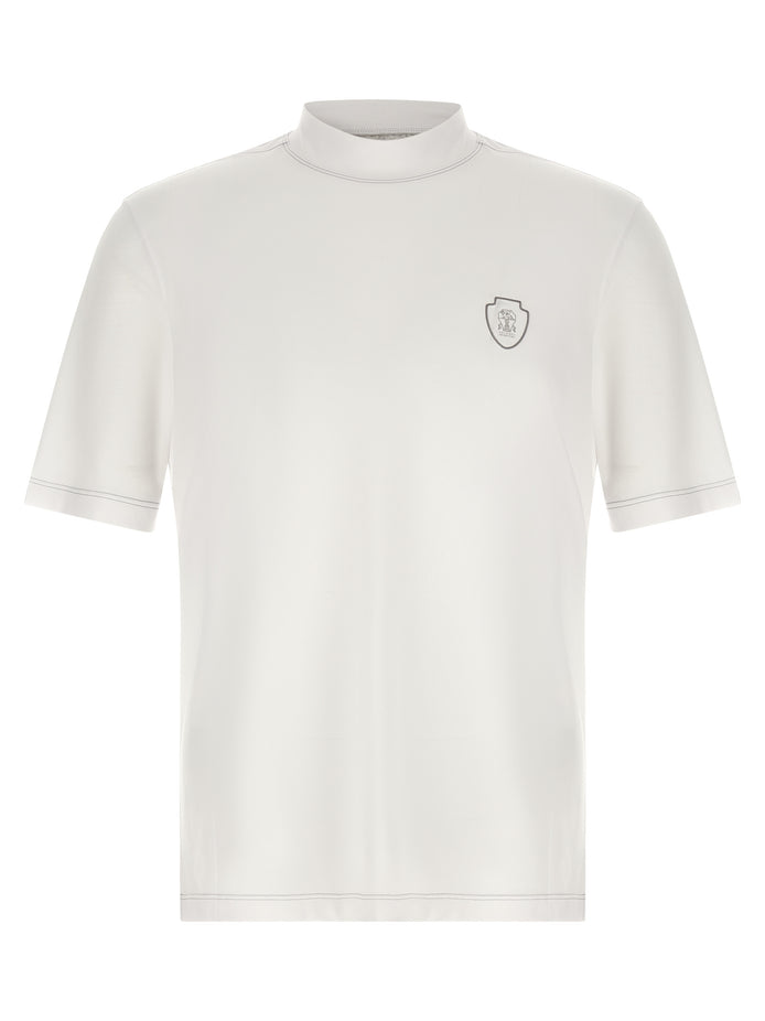 Brunello Cucinelli White Polyamide T-Shirt