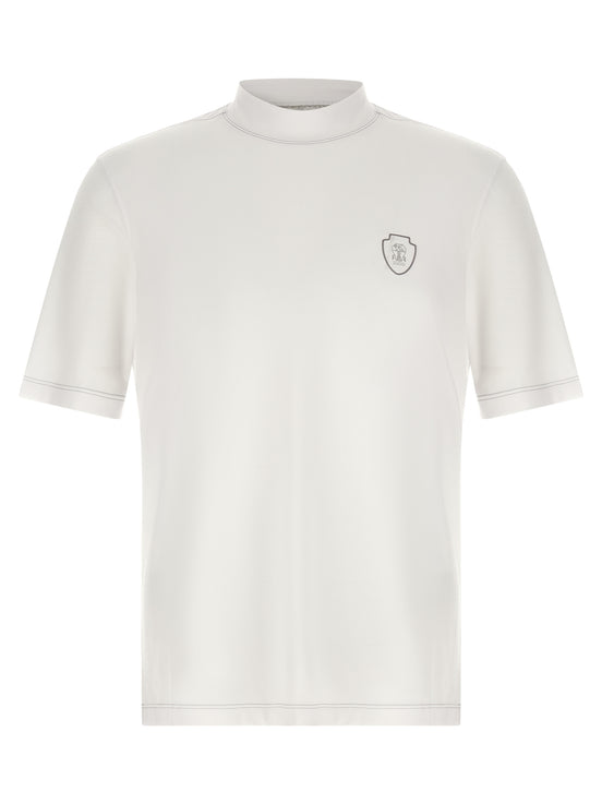 Brunello Cucinelli White Polyamide T-Shirt