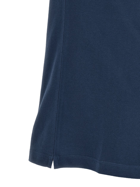 Brunello Cucinelli Blue Cotton Polo Shirt