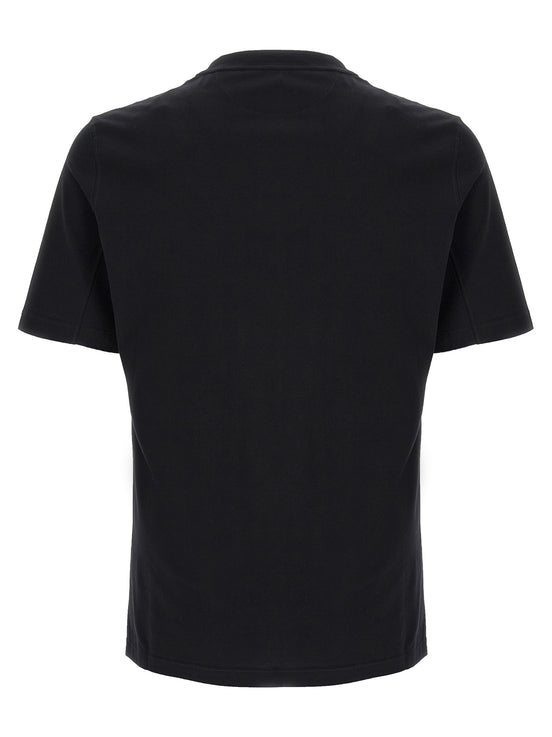 Brunello Cucinelli Black Cotton T-Shirt