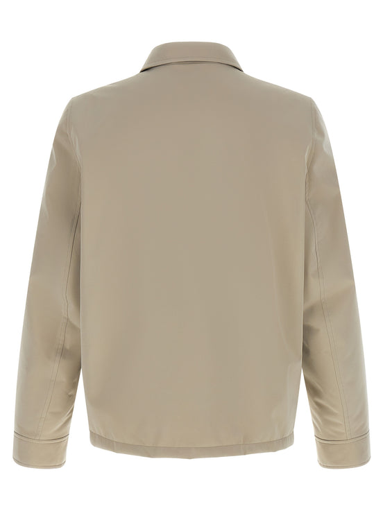 Brunello Cucinelli Gray Polyester Full-Length Jacket