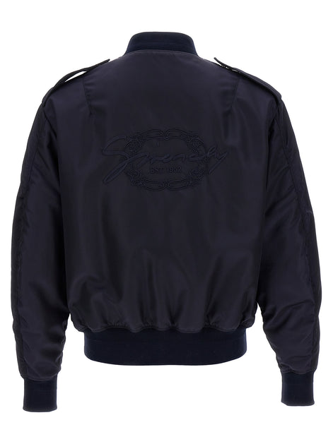 Givenchy Blue Polyamide Bomber