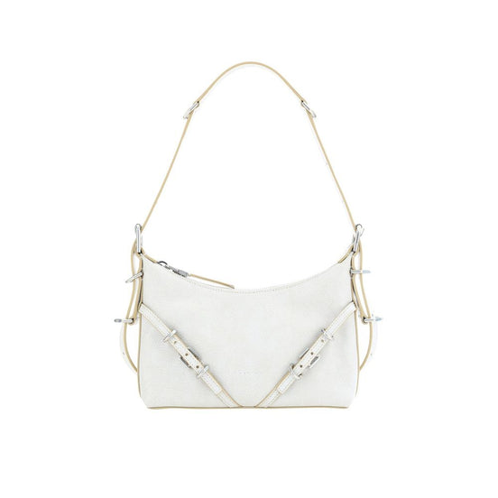 Givenchy Voyou White Leather Shoulder Bag