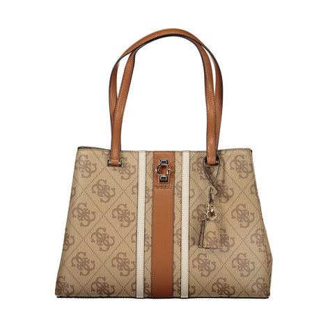 Guess Jeans Beige Polyurethane Women Handbag