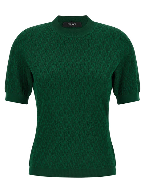 Versace Bicolor Viscose T-Shirt