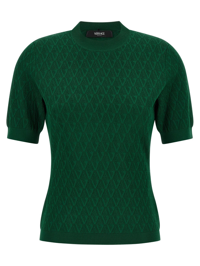Versace Bicolor Viscose T-Shirt