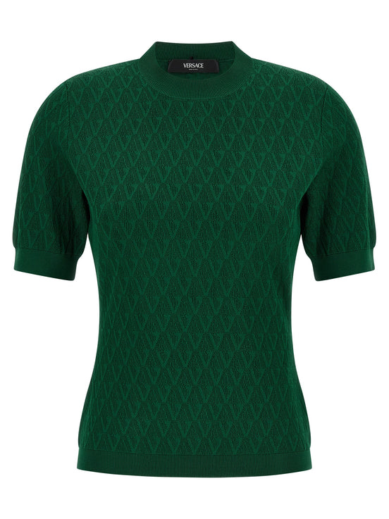 Versace Bicolor Viscose T-Shirt