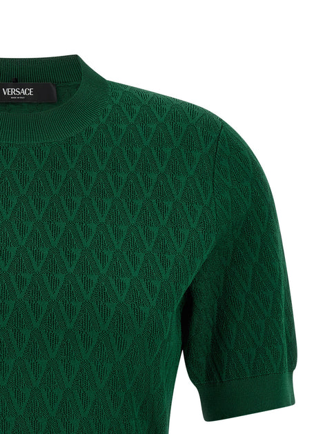 Versace Bicolor Viscose T-Shirt