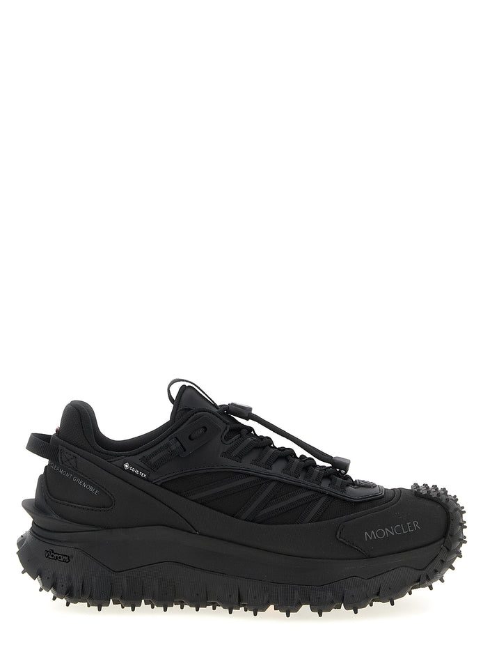 Moncler Black Polyamide Athletic Sneakers