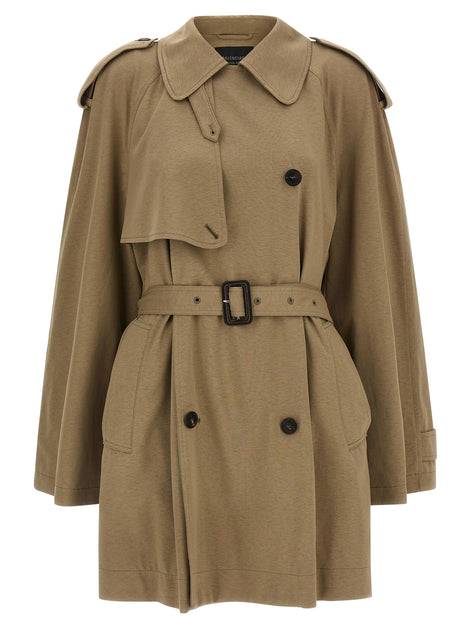Balenciaga Beige Cotton Coat