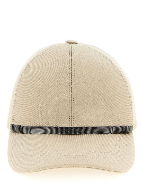 Brunello Cucinelli Beige Cotton Cap (Baseball Hat)