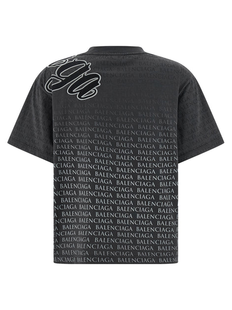 Balenciaga Black Cotton T-Shirt