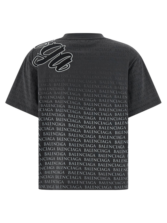 Balenciaga Black Cotton T-Shirt