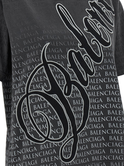 Balenciaga Black Cotton T-Shirt