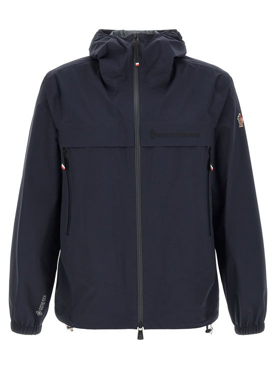 Moncler Grenoble Blue Polyamide Shell Jacket